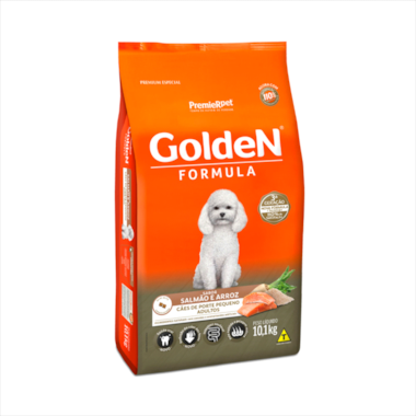 Ração Golden Formula Salmão Cães Adultos Raças Pequenas 10,1kg