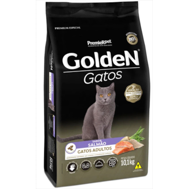 Ração Golden Formula Salmão Gatos Adultos 10,1kg