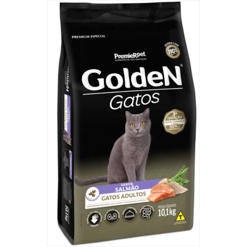 Ração Golden Formula Salmão Gatos Adultos 10,1kg