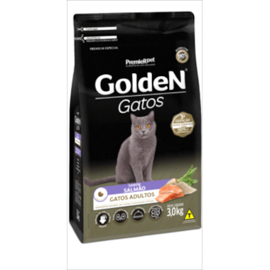 Ração Golden Salmão Gatos Adultos 3kg