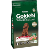 Ração Golden Seleção Natural Frango Arroz Cães Filhotes 3kg