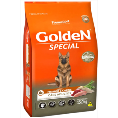 Ração Golden Special Carne Frango Cães Adultos 15kg