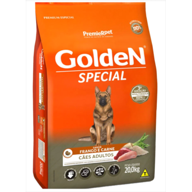Ração Golden Special Carne Frango Cães Adultos 20kg