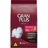 Ração Gran Plus Menu Carne Arroz Cães Adultos Raças Minis 10,1kg