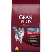 Ração Gran Plus Menu Carne Arroz Gatos Adultos Castrados 3kg