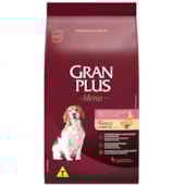 Ração Gran Plus Menu Frango Arroz Cães Adultos Raças Media e Grandes 15kg