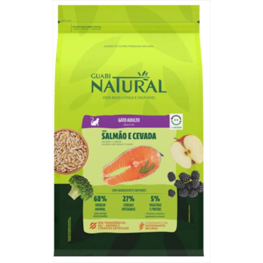 Ração Guabi Natural Salmão Cevada Gatos Adultos 1,5kg