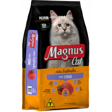 Ração Magnus Cat Carne Gatos Adultos 10,1kg