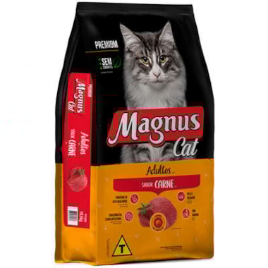 Ração Magnus Cat Carne Gatos Adultos 1kg