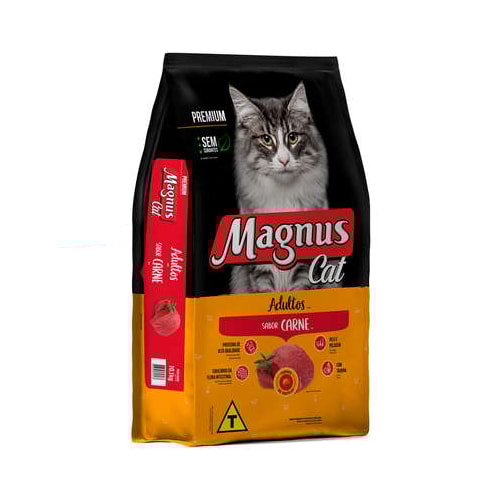 Ração Magnus Cat Carne Gatos Adultos 1kg