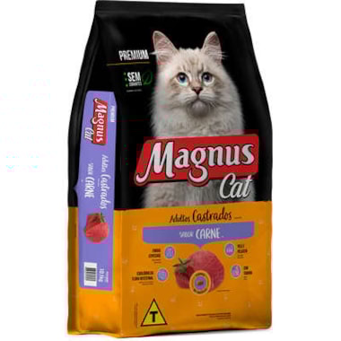 Ração Magnus Cat Carne Gatos Castrados 20kg