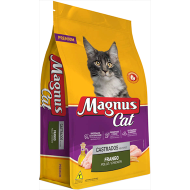 Ração Magnus Cat Frango Gatos Adultos Castrados 10,1kg