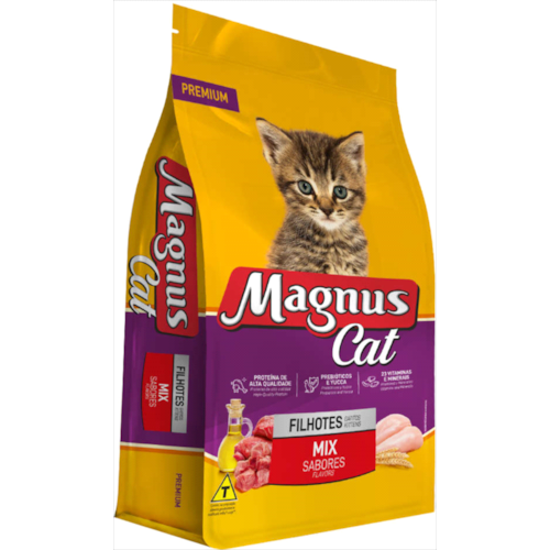 Ração Magnus Cat Mix de Sabores Gatos Filhotes 15kg