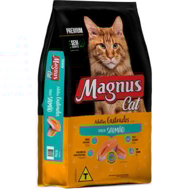 Ração Magnus Cat Salmão Gatos Adultos Castrados 20kg