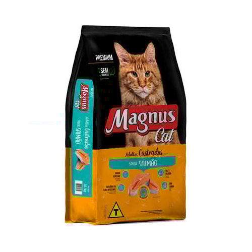 Ração Magnus Cat Salmão Gatos Adultos Castrados 20kg