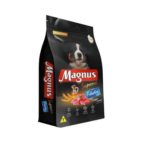 Ração Magnus Supreme Frango e Cereais Cães Filhotes 15kg
