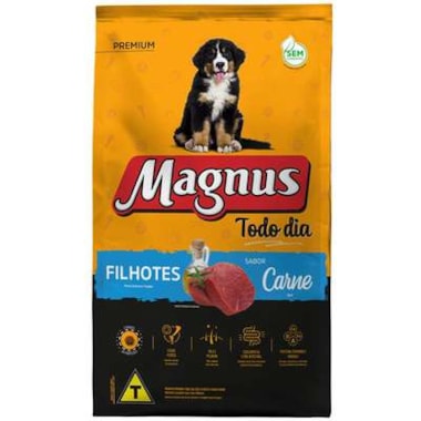 Ração Magnus Todo Dia Carne Cães Filhotes 20kg