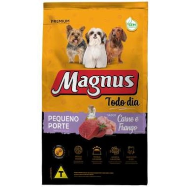 Ração Magnus Todo Dia Carne e Frango Cães Raças Pequenas 15kg