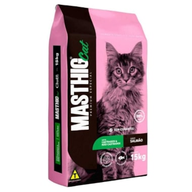 Ração Masticat Premium Especial Salmão Gatos Adultos 15kg