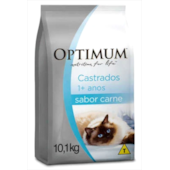 Ração Optimum Carne Gatos Adultos Castrados 10,1kg