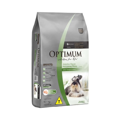 Ração Optimum Frango Arroz Cães Adultos Raças Mini e Pequenas 10,1kg