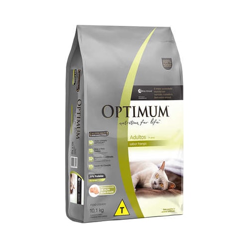 Ração Optimum Frango Gatos Adultos 10,1kg
