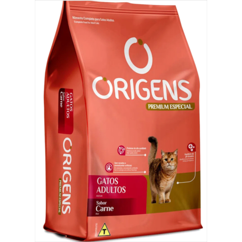 Ração Origens Carne Gatos Adultos 10,1kg