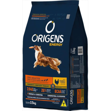 Ração Origens Energy Frango Cães Adultos 15kg