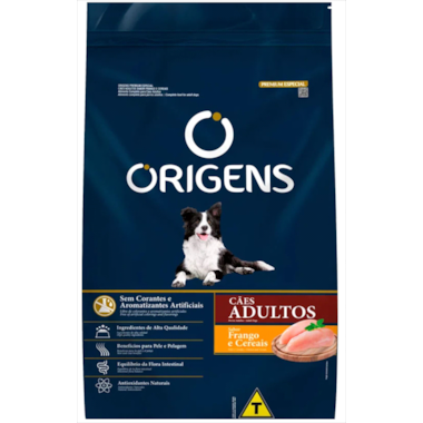 Ração Origens Frango e Cereais Cães Adultos 15kg