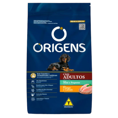 Ração Origens Frango e Cereais Cães Adultos Raças Pequenas 10,1kg