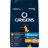 Ração Origens Frango e Cereais Cães Filhotes Raças Medias e Grandes 3kg