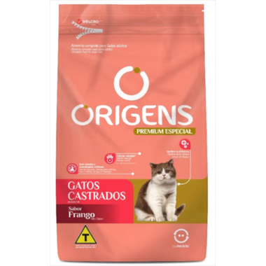Ração Origens Frango Gatos Castrados 3kg