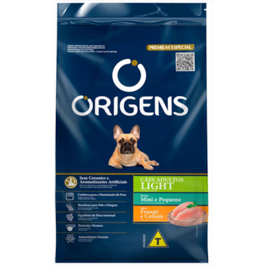 Ração Origens Light Frango e Cereais Cães Adultos 10,1kg