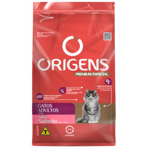 Ração Origens Salmão Gatos Adultos 3kg