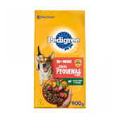 Ração Pedigree Carne e Vegetais Cães Adultos Raças Pequenas 900g