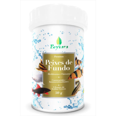 Ração Poytara Peixes de Fundo 50g
