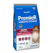 Ração Premier Ambientes Internos Cães Sênior Raças Pequenas 12kg