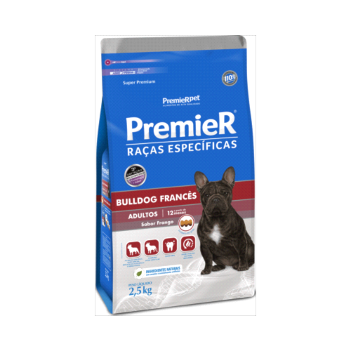 Ração Premier Bulldog Francês Cães Adultos 2,5kg
