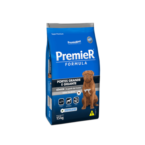 Ração Premier Cordeiro Cães Sênior Raças Grandes 15kg