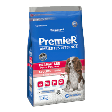 Ração Premier Dermacare Ambiente Interno Cães Adultos Raças Pequenas 1kg