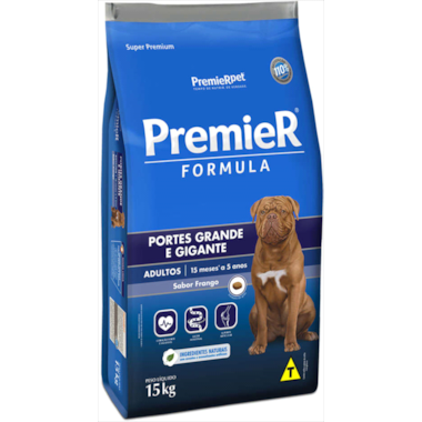 Ração Premier Formula Frango Cães Adultos Raças Grandes 15kg