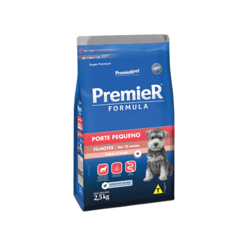 Ração Premier Formula Frango Cães Filhotes Raças Pequenas 2,5kg