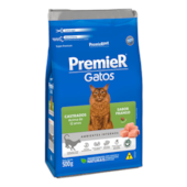 Ração Premier Frango Ambientes Internos Gatos Sênior +12 Castrados 500g