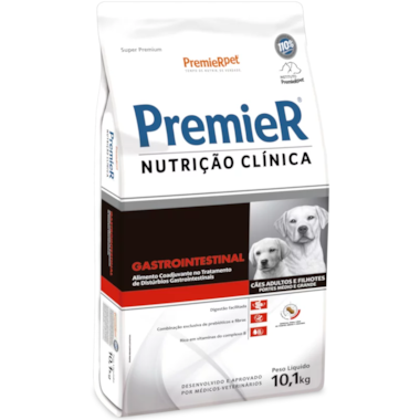 Ração Premier Gastrointestinal Cães Raças Médias e Grandes 10,1kg
