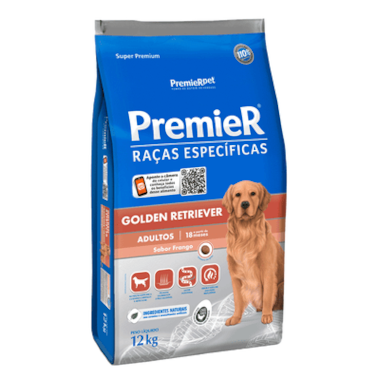Ração Premier Golden Retriever Cães Adultos 12kg