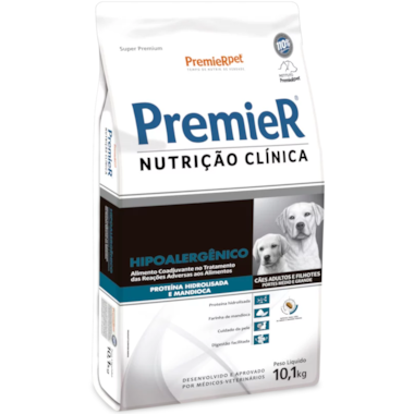 Ração Premier Hipoallergenic Cães Adultos Raças Medias e Grandes 10,1kg