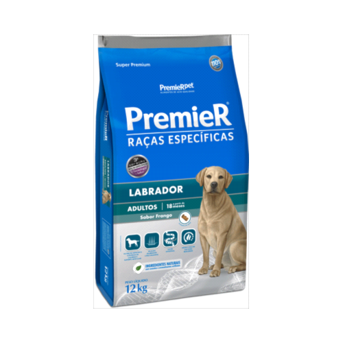 Ração Premier Labrador Cães Adultos 12kg