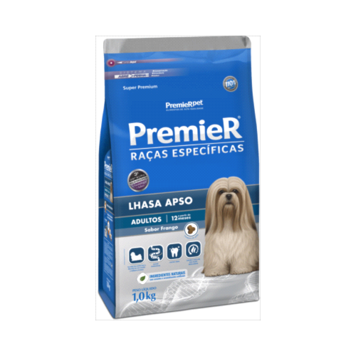 Ração Premier Lhasa Apso Cães Adultos 1kg