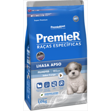 Ração Premier Lhasa Apso Cães Filhotes 1kg