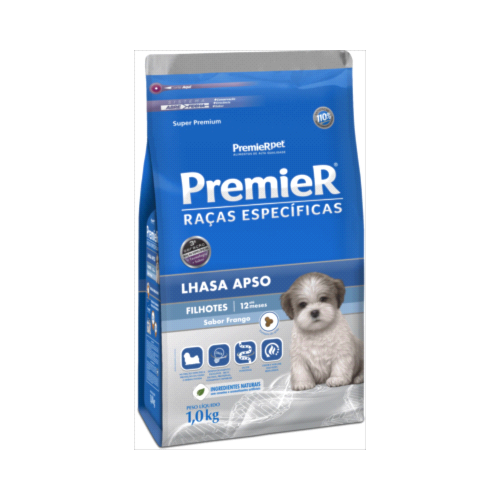 Ração Premier Lhasa Apso Cães Filhotes 1kg